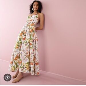 Anguilla halter dress in Ratti® tropical floral Jcrew size 0 nwt